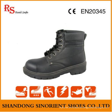 Black Action Leder Goodyear Welt Sicherheitsschuhe RS049